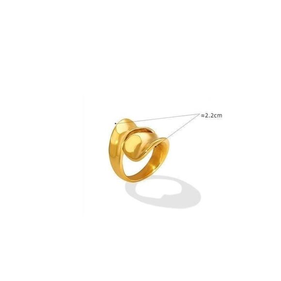 Fashion  Style hallow Ring 9 titanium stainless steel - Picture 2 of 7